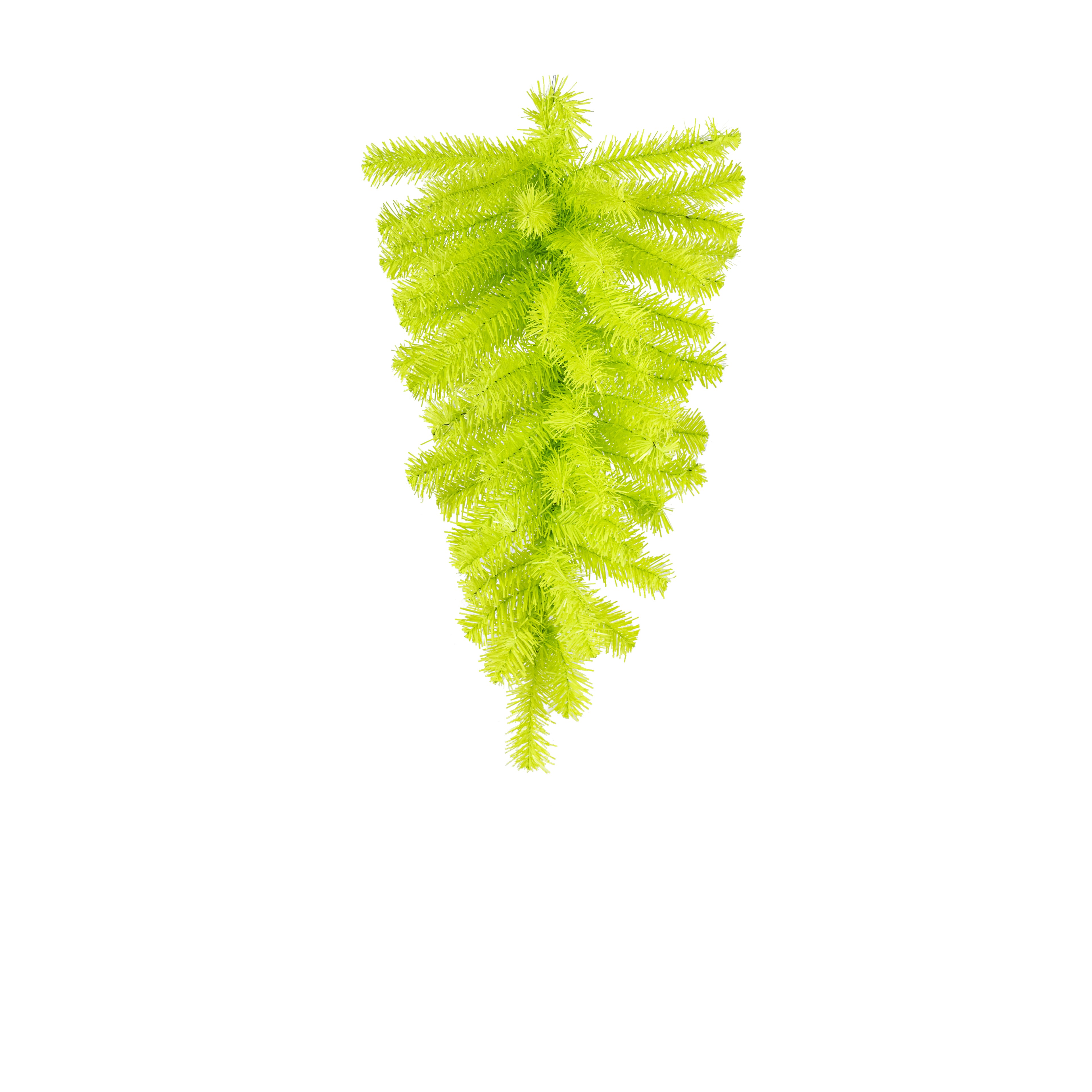 24" Pine Teardrop Swag: Lime Green (55 Tips)
