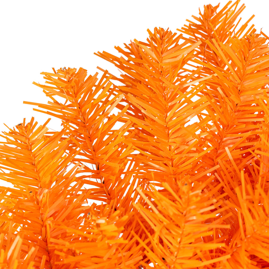 24" Pine PVC Wreath: Orange (180 Tips)