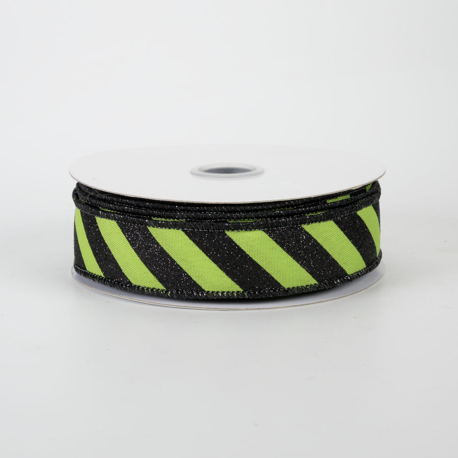Fine Stripe Webbing in Lime Fine Stripe Webbing in Lime