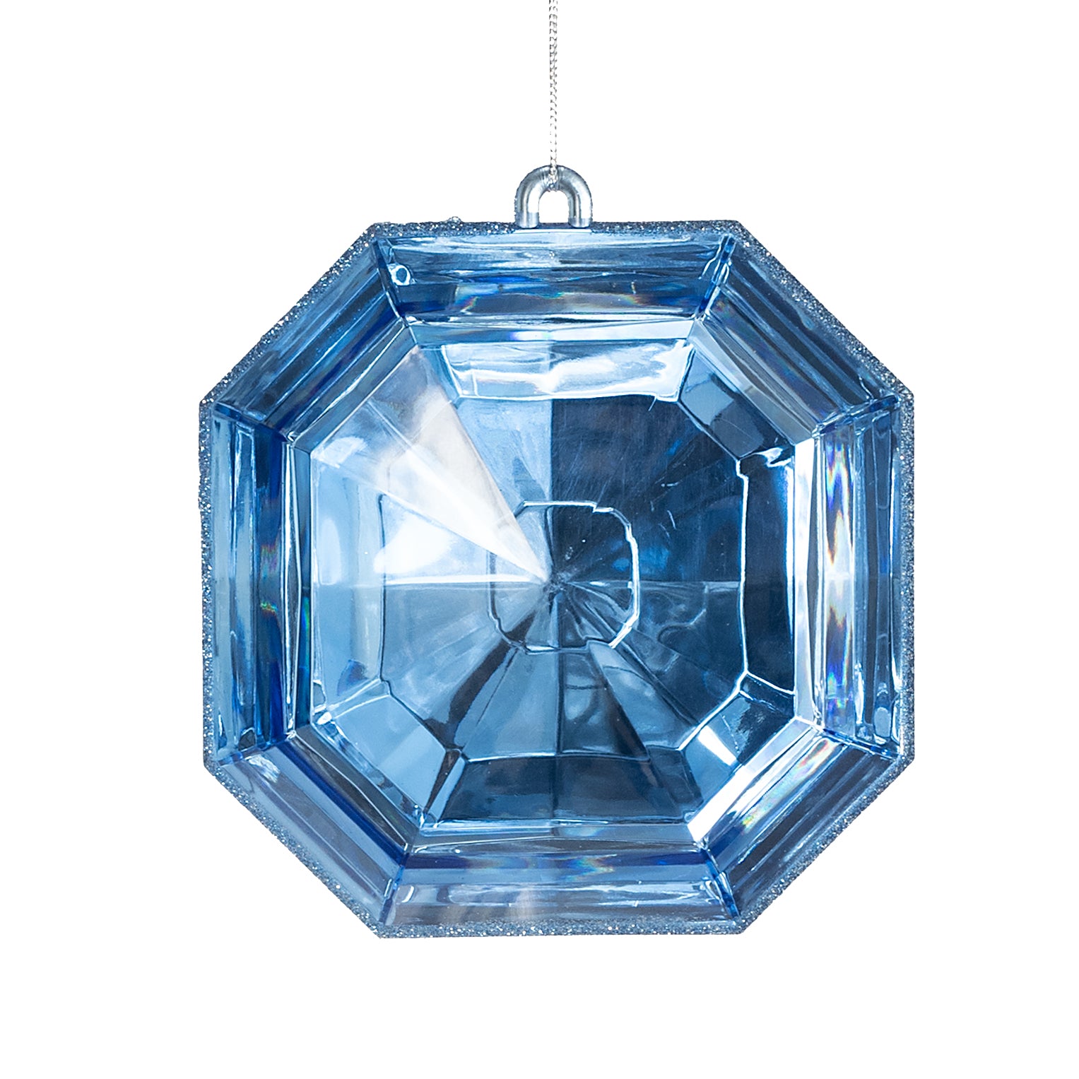 6" Jewel Gem Ornament: Blue