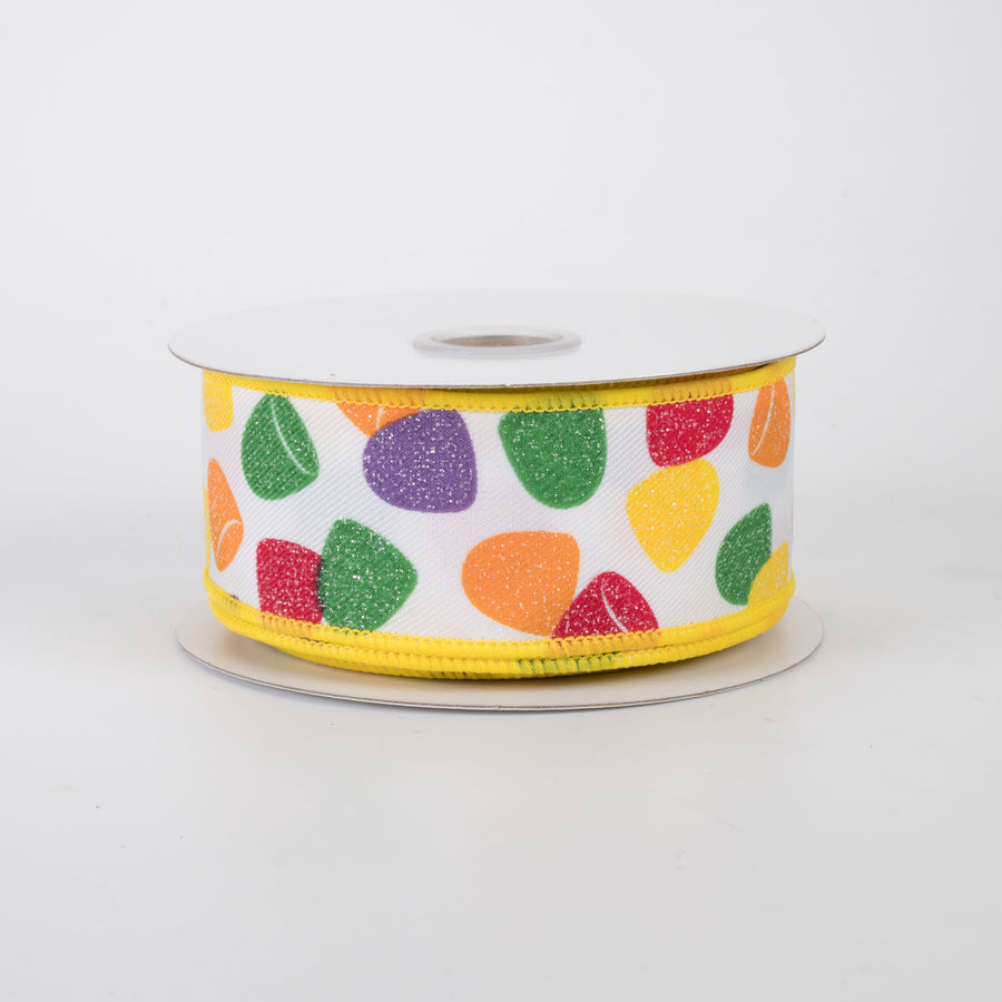 1.5" Gumdrops Candy Ribbon: Multicolor (10 Yards)