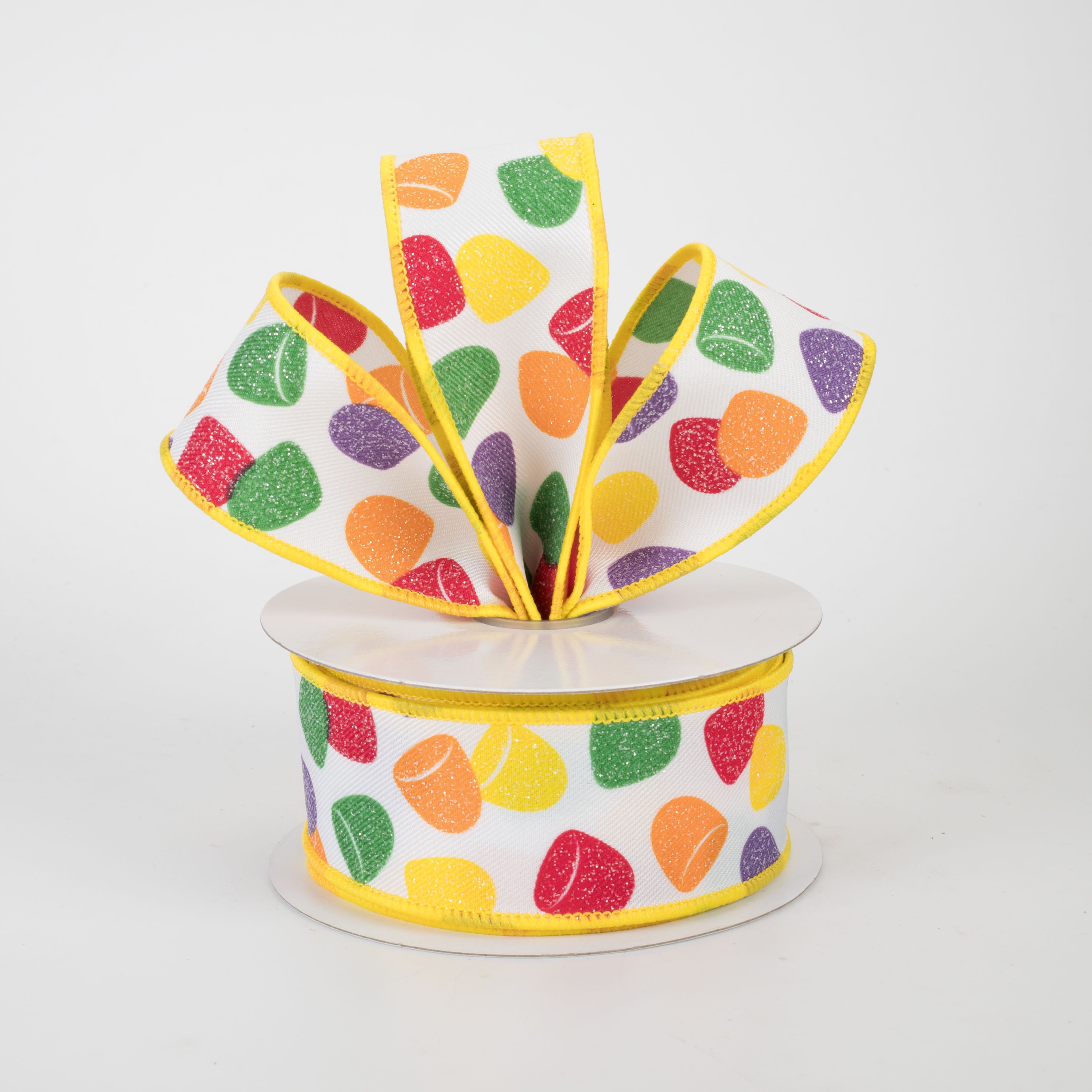 1.5" Gumdrops Candy Ribbon: Multicolor (10 Yards)