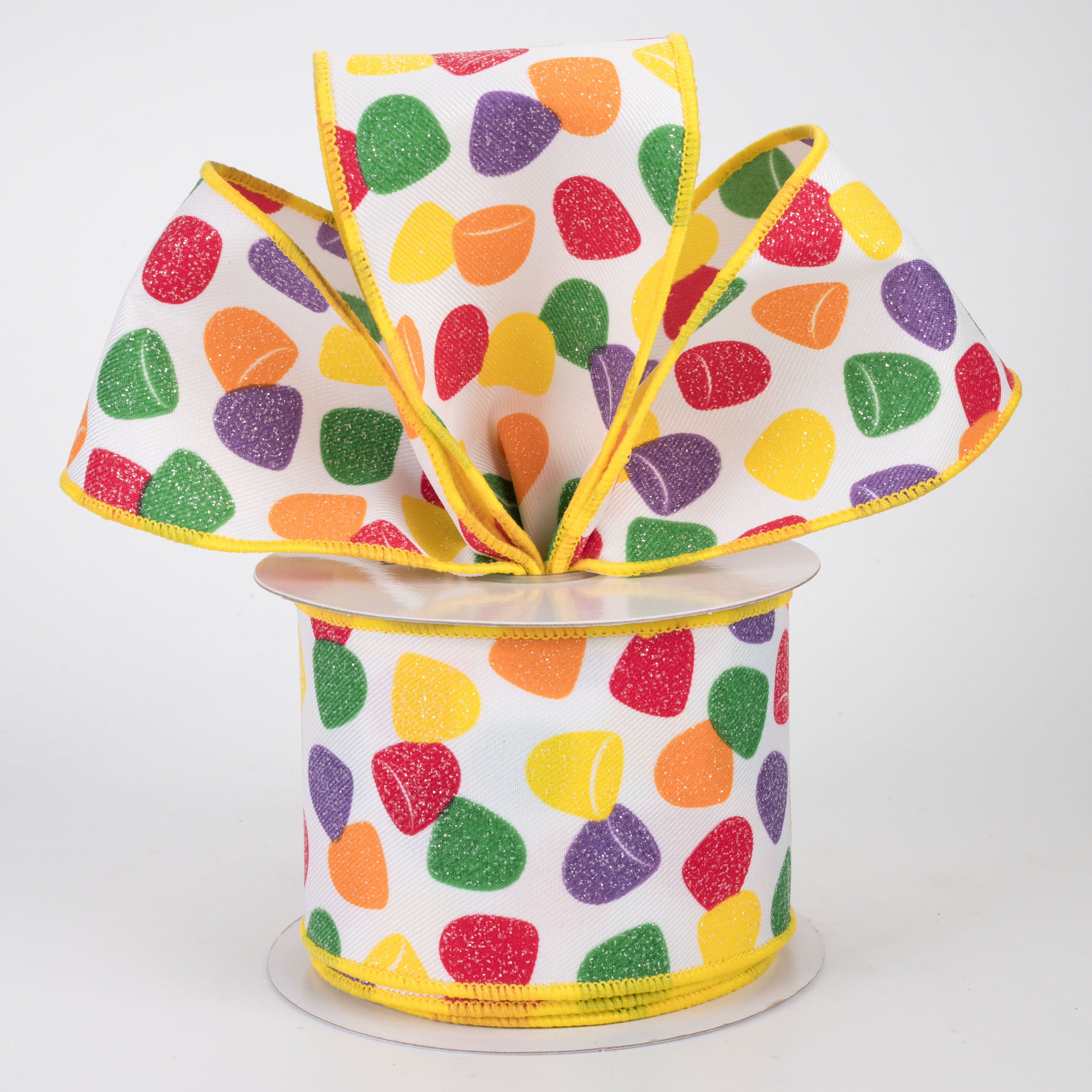 2.5" Gumdrops Candy Ribbon: Multicolor (10 Yards)
