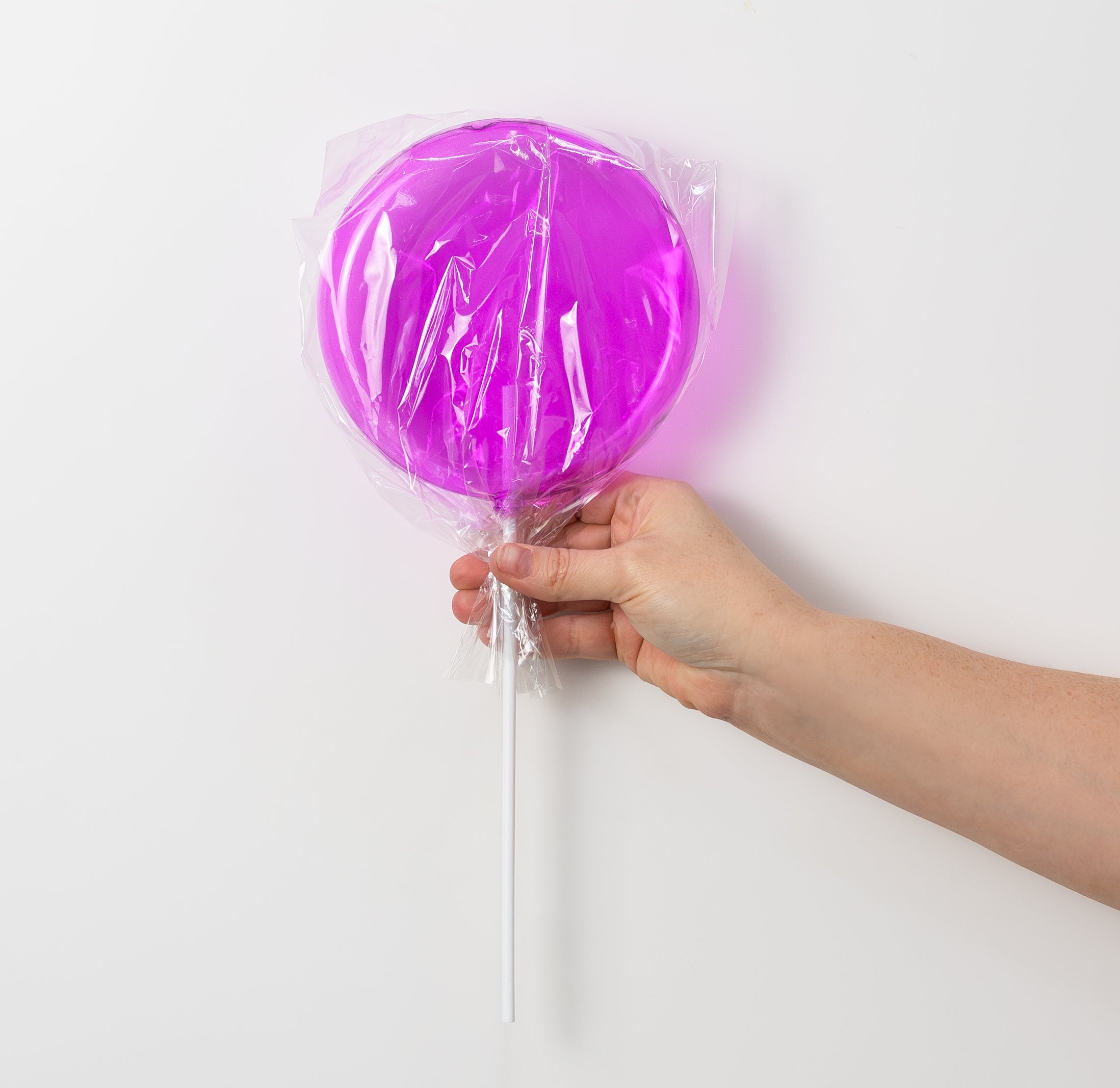 6" x 14" Candy Lollipop Stick: Clear Lavender