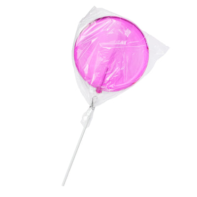 6" x 14" Candy Lollipop Stick: Clear Light Pink