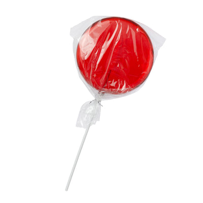 6" x 14" Candy Lollipop Stick: Clear Red