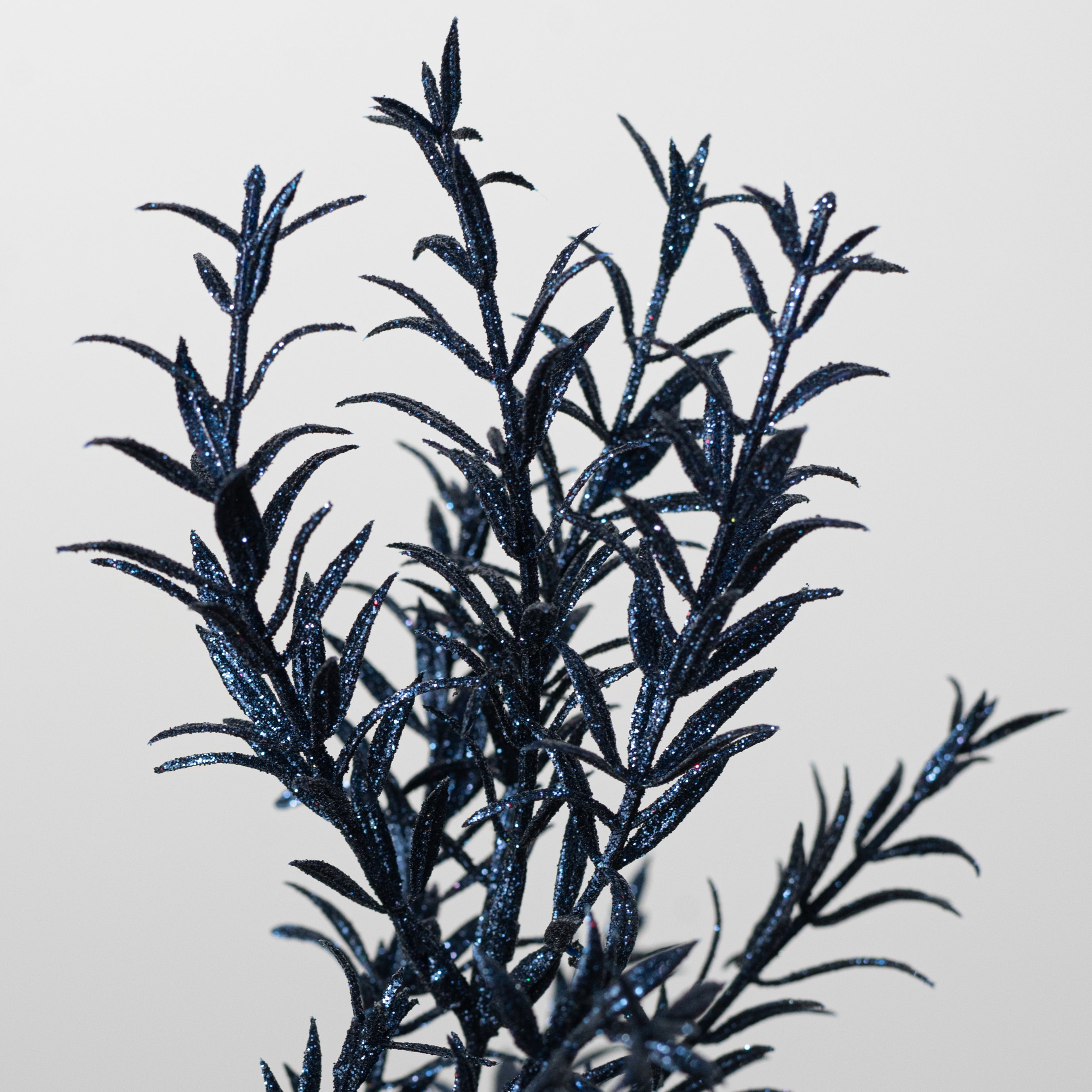 13" Glitter Rosemary Bush: Navy Blue