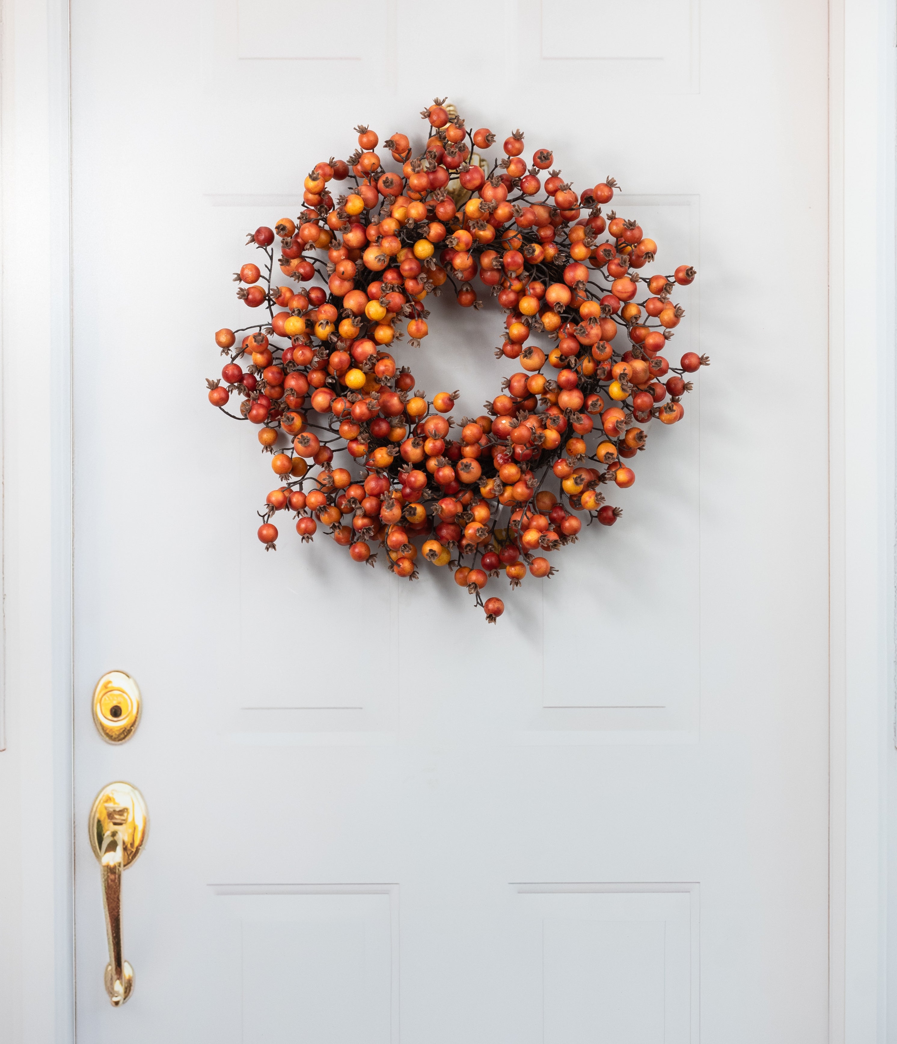 24" Orange Berry Wreath