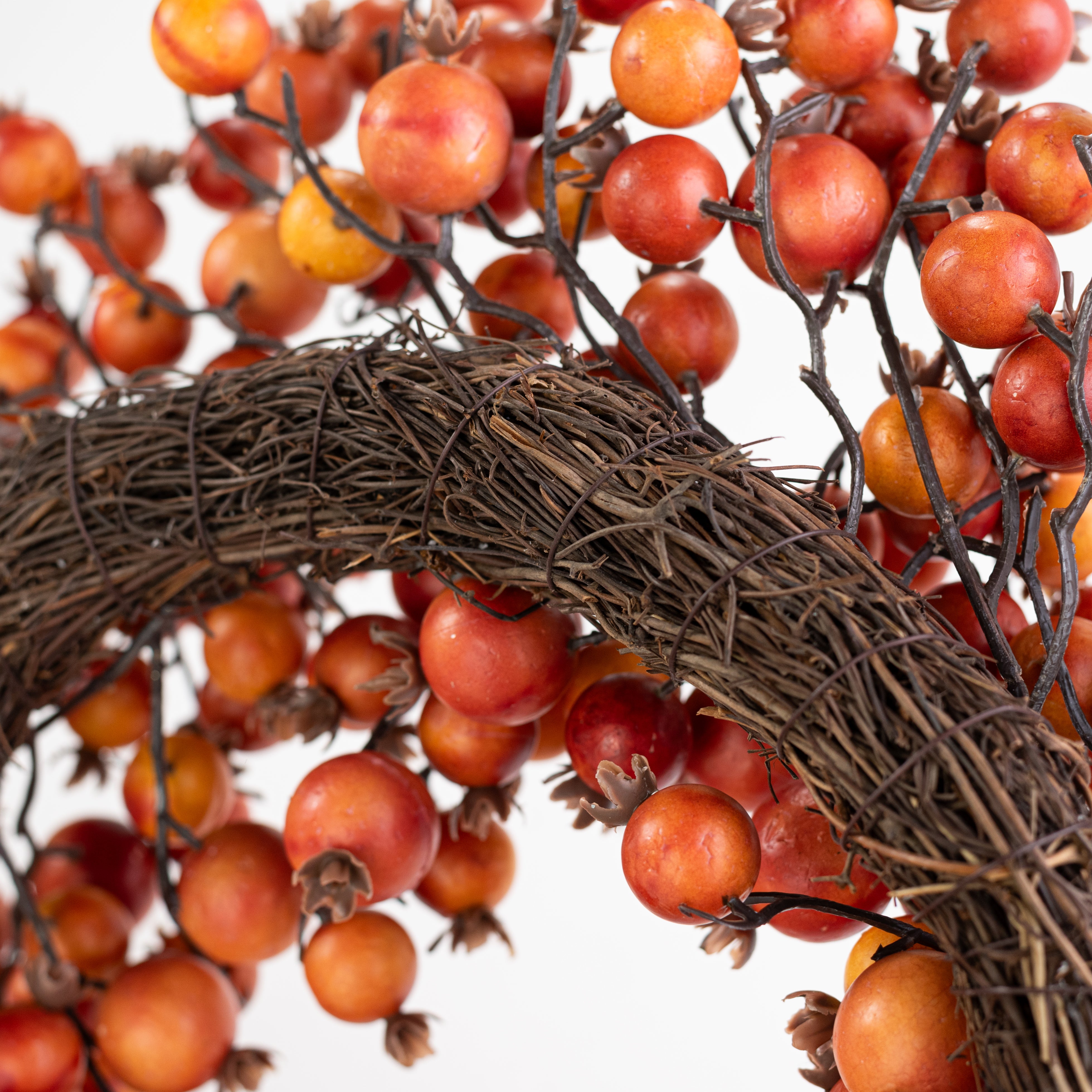 24" Orange Berry Wreath