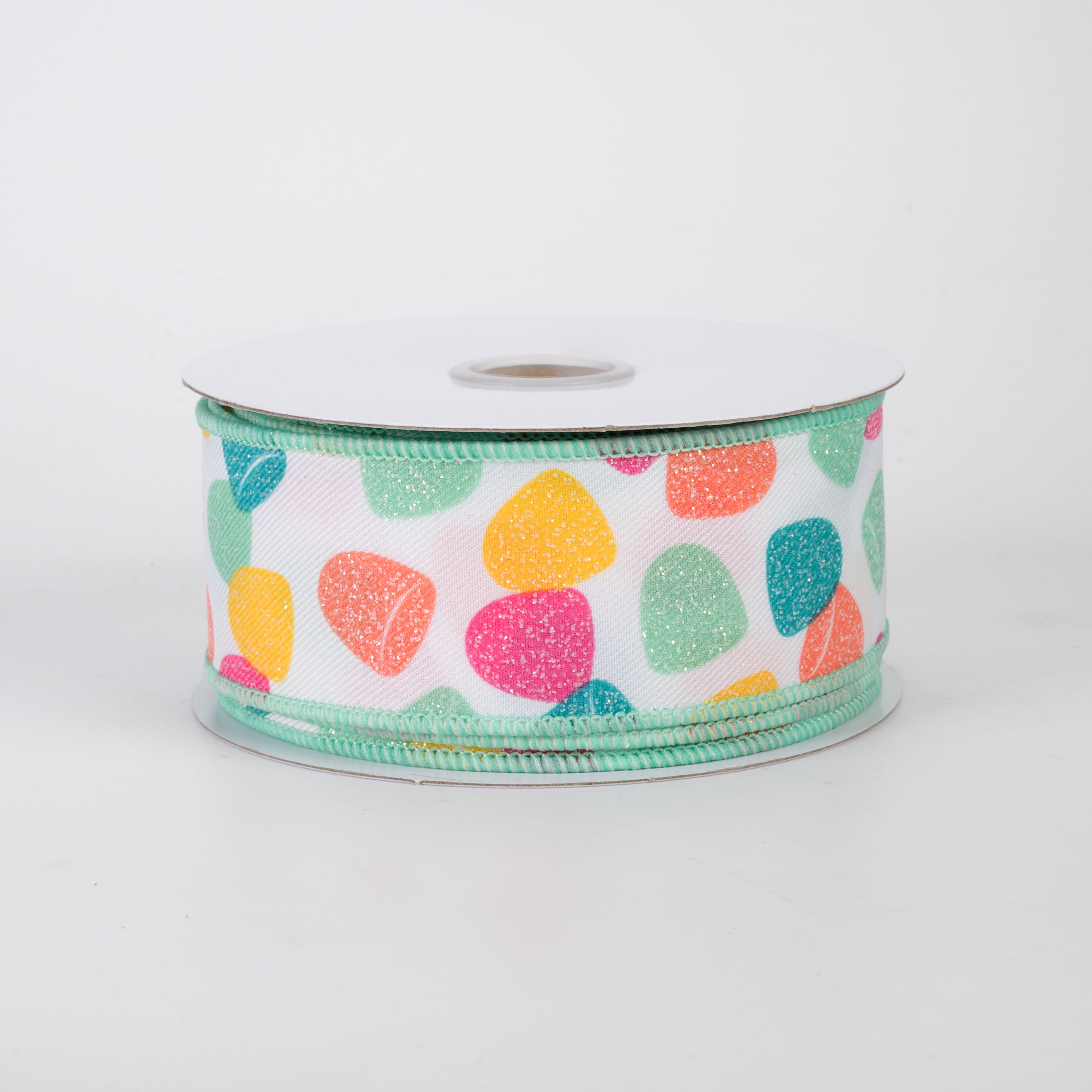 1.5" Gumdrops Candy Ribbon: Multicolor Pastel (10 Yards)
