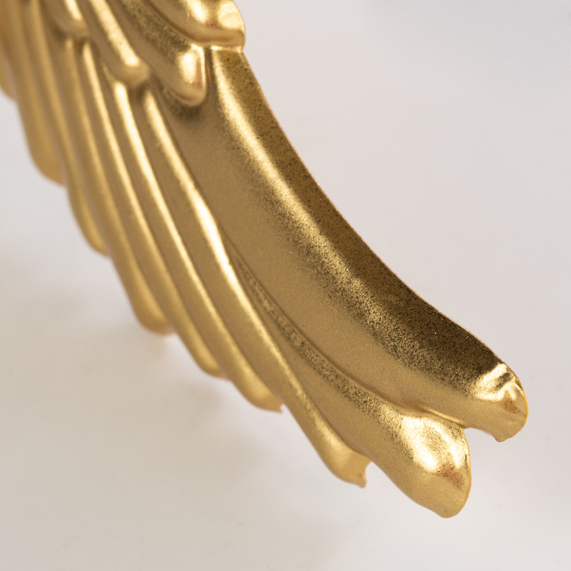 24" Metal Angel Wings with Bell: Metallic Gold