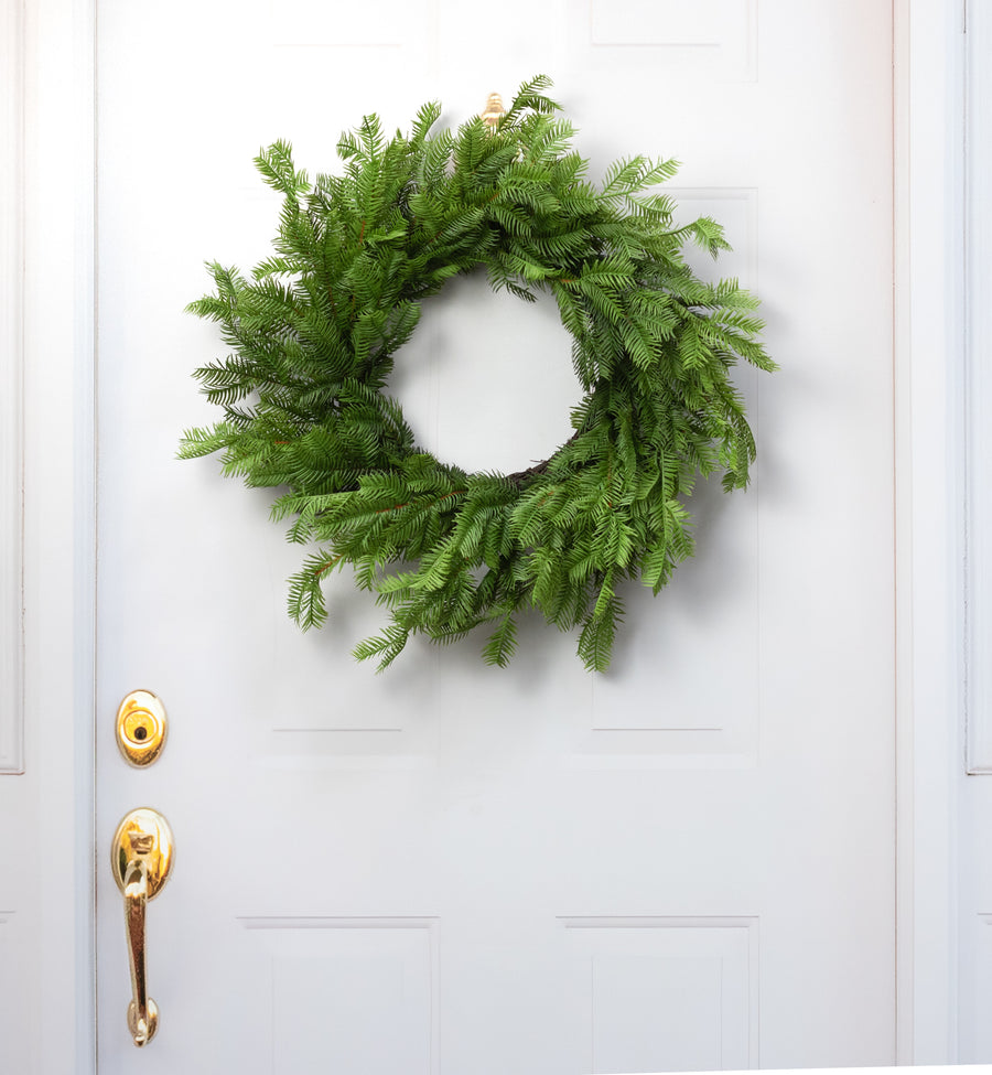 24" Real Touch Balsam Pine Wreath