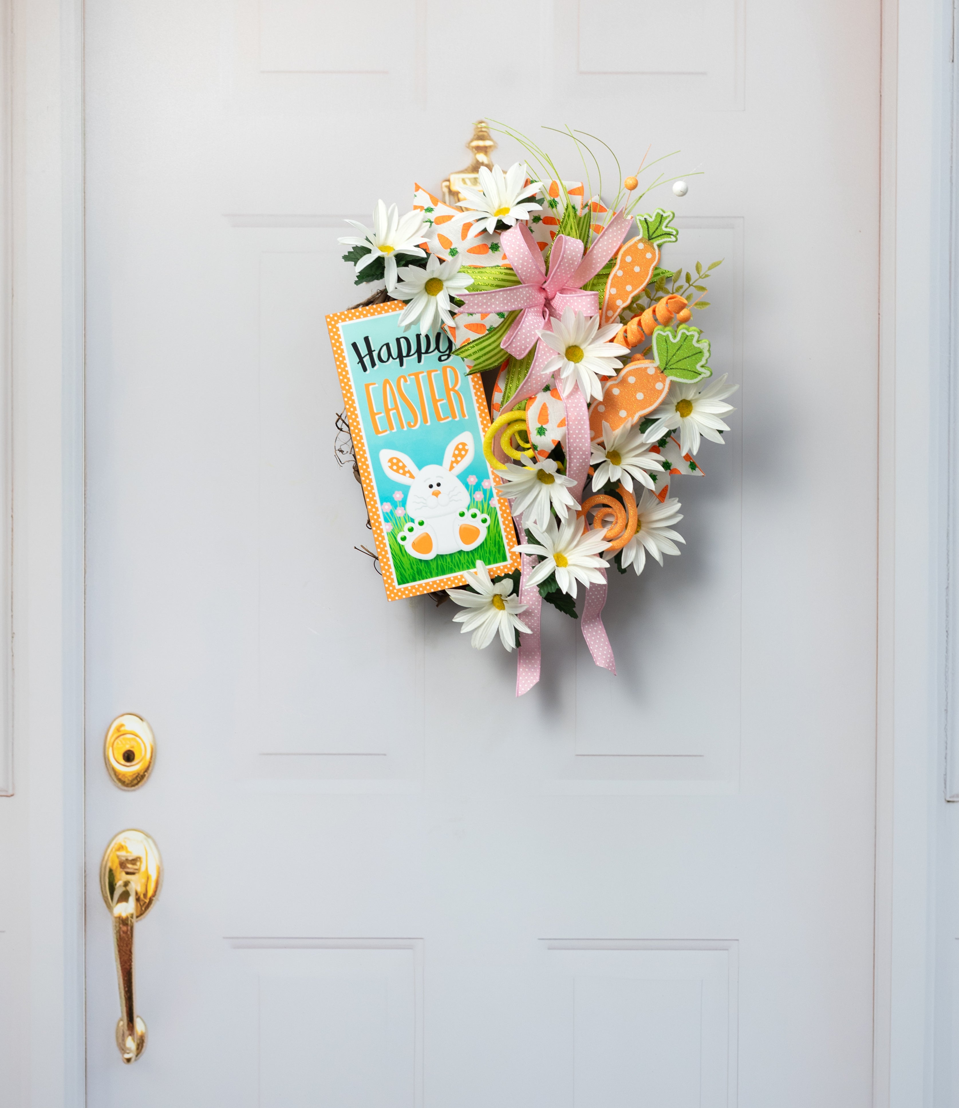 12" Wooden Sign: Happy Easter Bunny