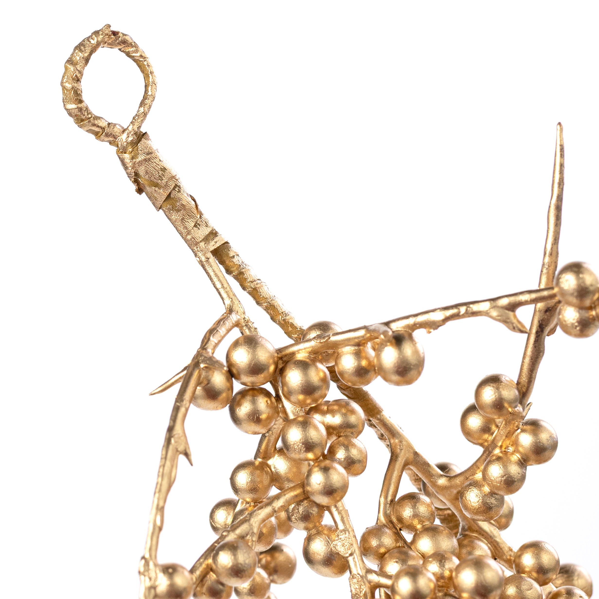 58" Mini Berry & Twig Garland: Metallic Gold