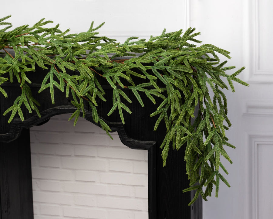 6' Real Touch Norfolk Island Pine Garland