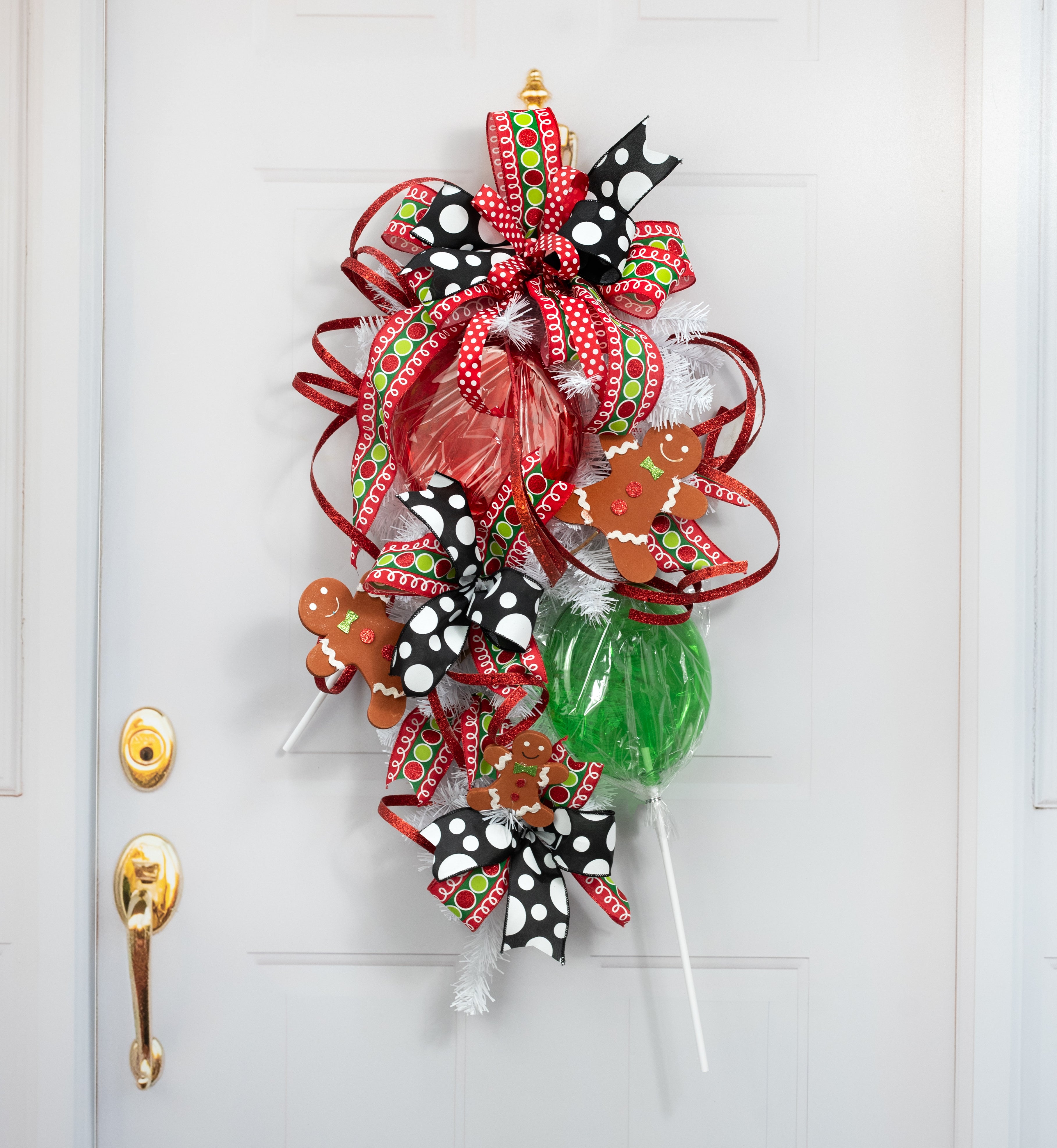 8" x 19" Candy Lollipop Stick: Clear Emerald Green