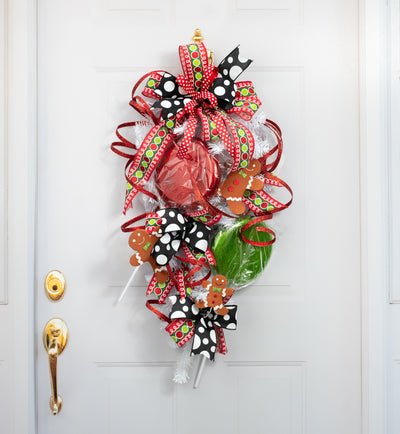 8" x 19" Candy Lollipop Stick: Glitter Lime Green