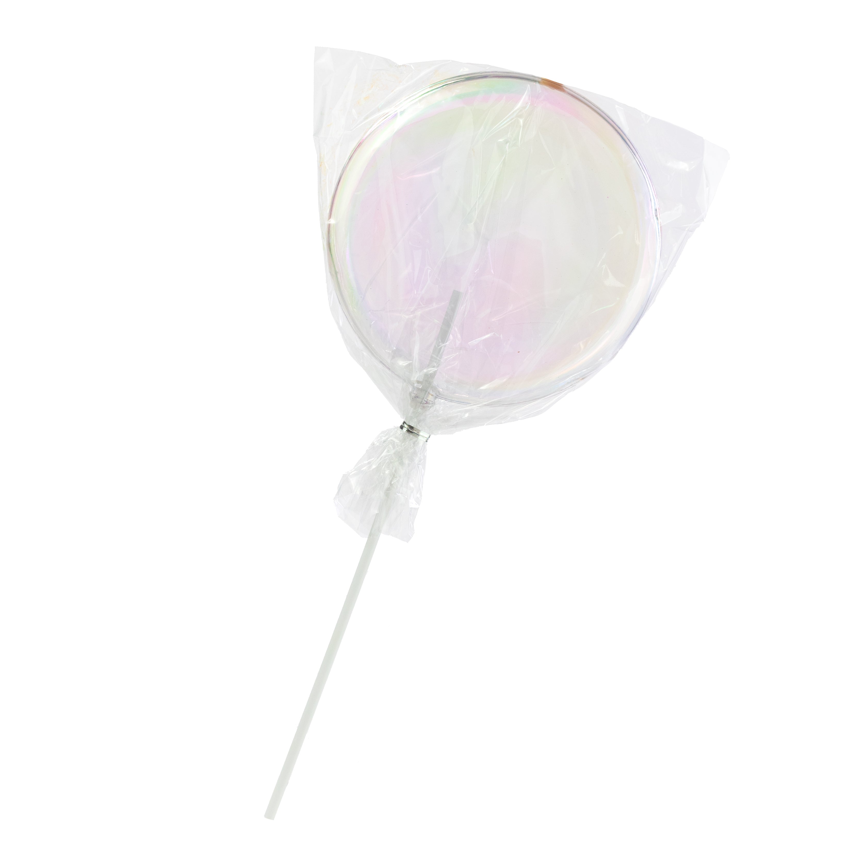 6" x 14" Candy Lollipop Stick: Clear Iridescent
