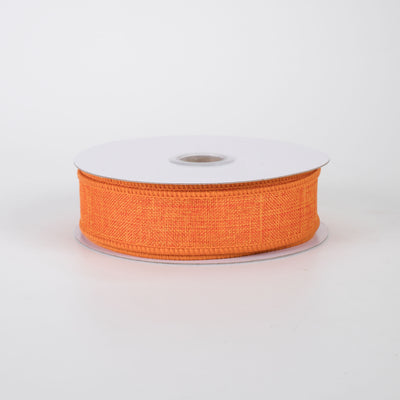 7/8" Royal Canvas Ribbon: Orange (10 Yards)