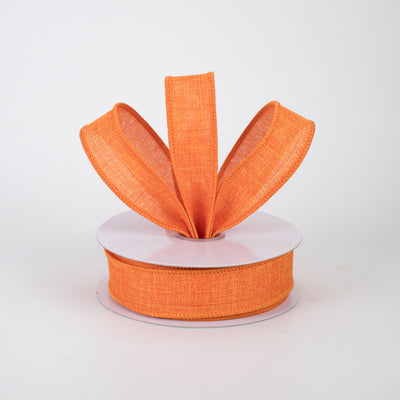 7/8" Royal Canvas Ribbon: Orange (10 Yards)