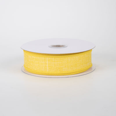 7/8" Royal Canvas Ribbon: Yellow (10 Yards)