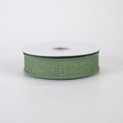 7/8" Royal Canvas Ribbon: Clover Green (10 Yards)