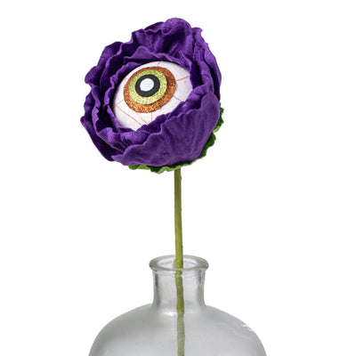 21" Eyeball Flower Stem: Purple