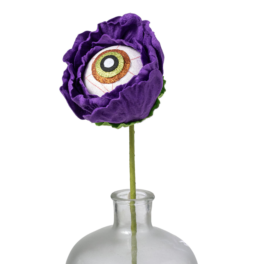 21" Eyeball Flower Stem: Purple
