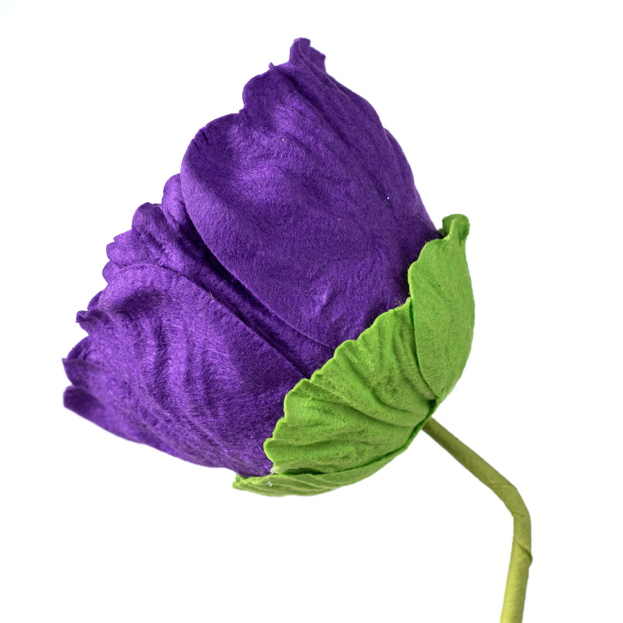 21" Eyeball Flower Stem: Purple