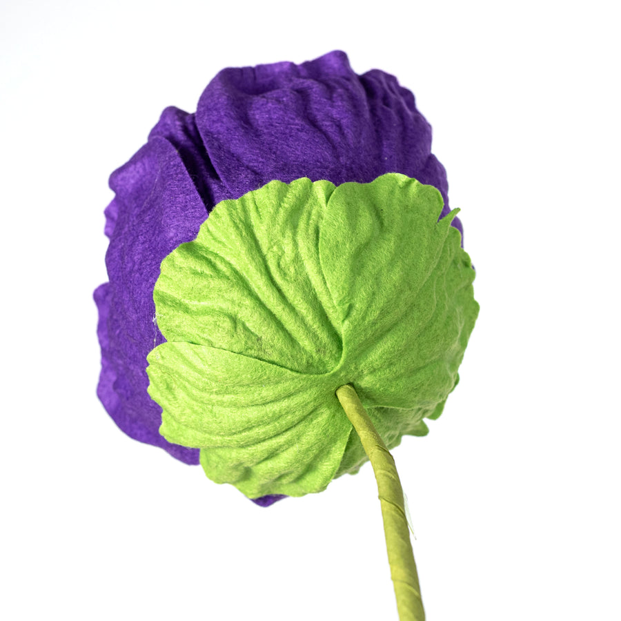 21" Eyeball Flower Stem: Purple