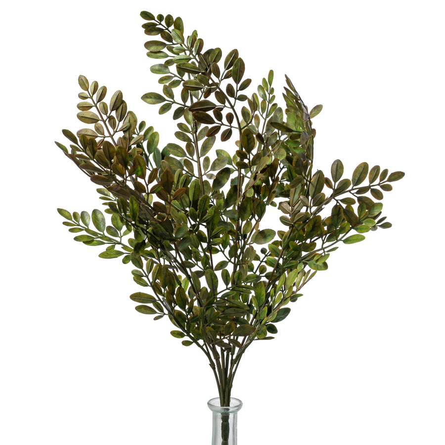 21" Plastic Herb of Grace Leaves Bush: Sage Green (7 Stem)