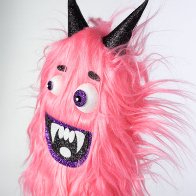 24" Furry Monster Spray: Pink