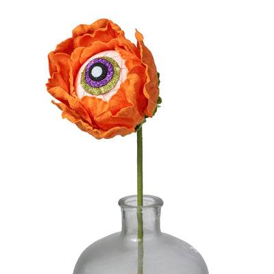21" Eyeball Flower Stem: Orange