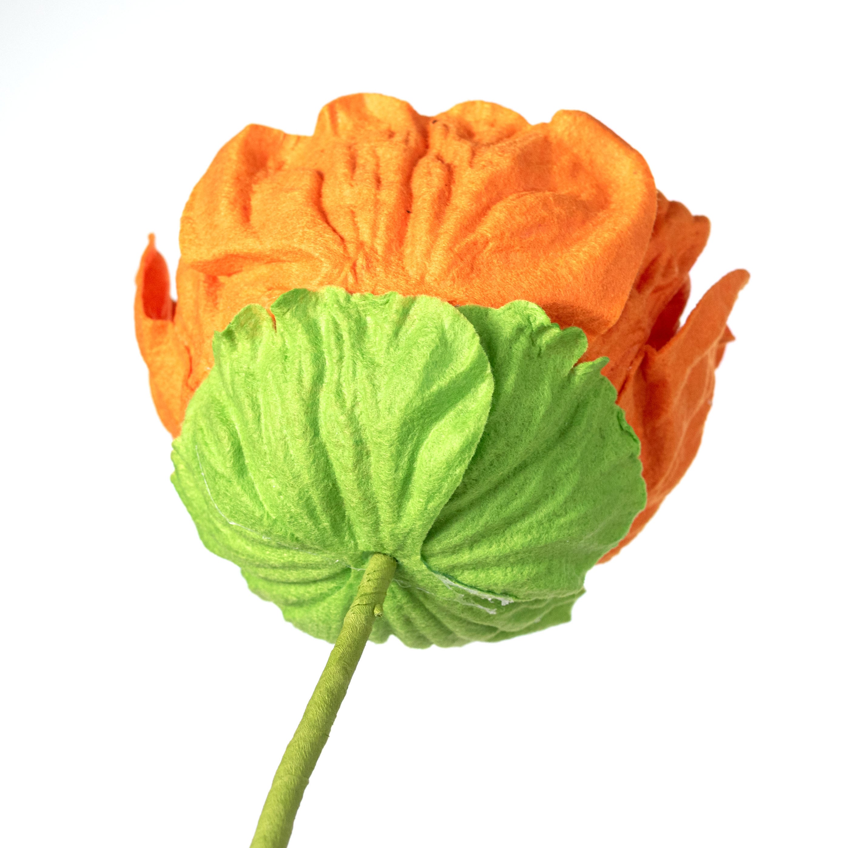 21" Eyeball Flower Stem: Orange