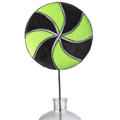 10" x 29" Velvet Lollipop Spray: Green & Black