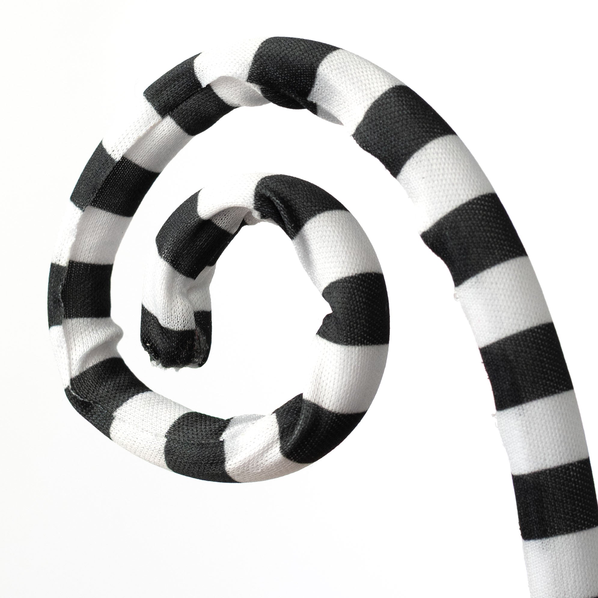 26" Venus Flytrap Curly Spray: Black & White