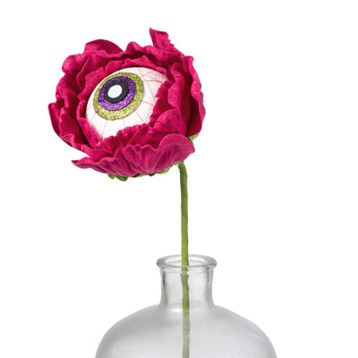 21" Eyeball Flower Stem: Fuchsia Pink