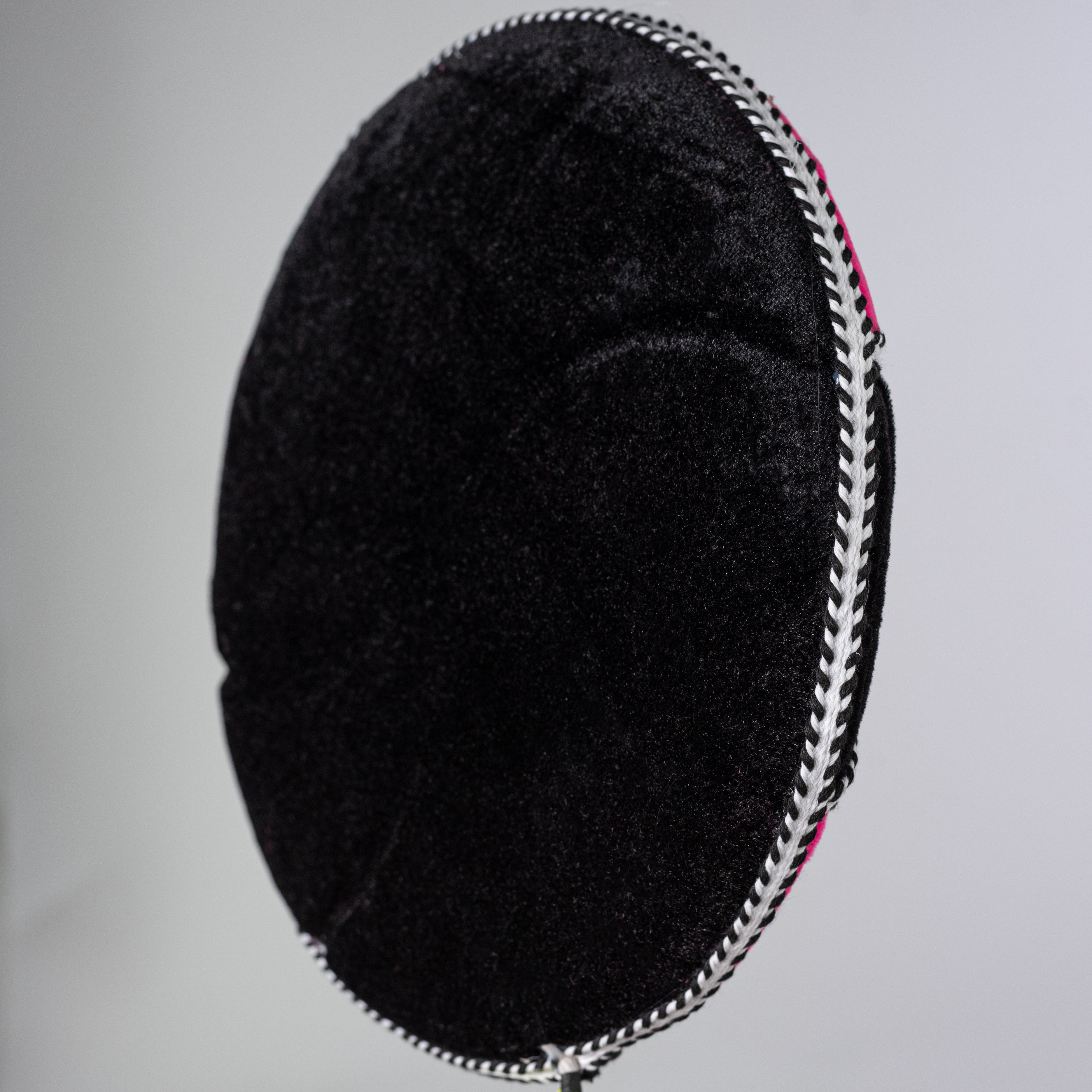 10" x 29" Velvet Lollipop Spray: Hot Pink & Black