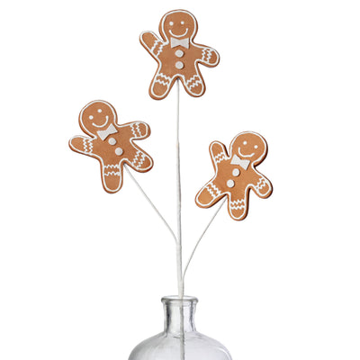 24" Gingerbread Cookie Man Spray