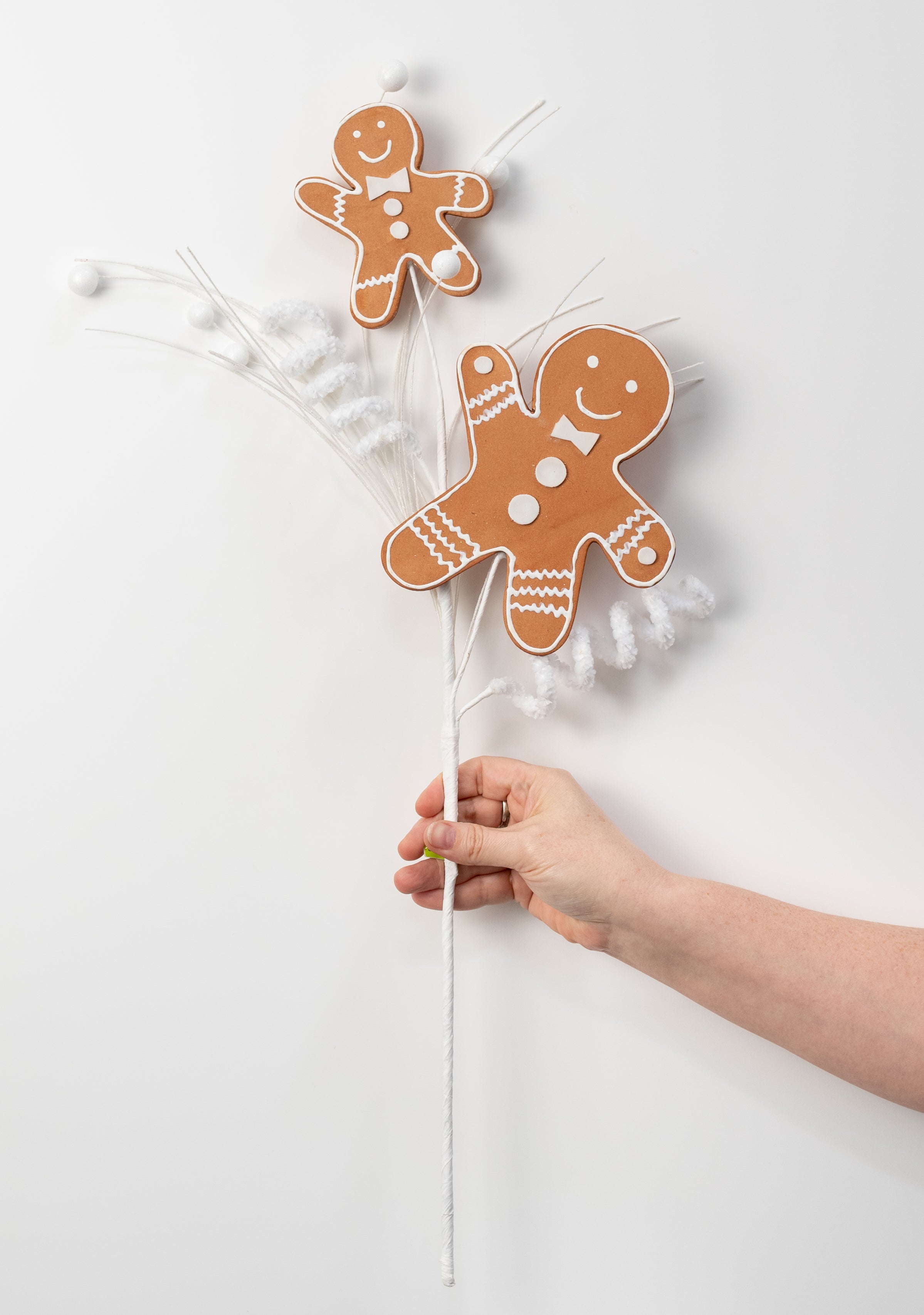 24" Gingerbread Cookie Man & Snow Spray