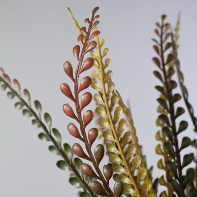 15" Plastic Button Fern Bush: Fall