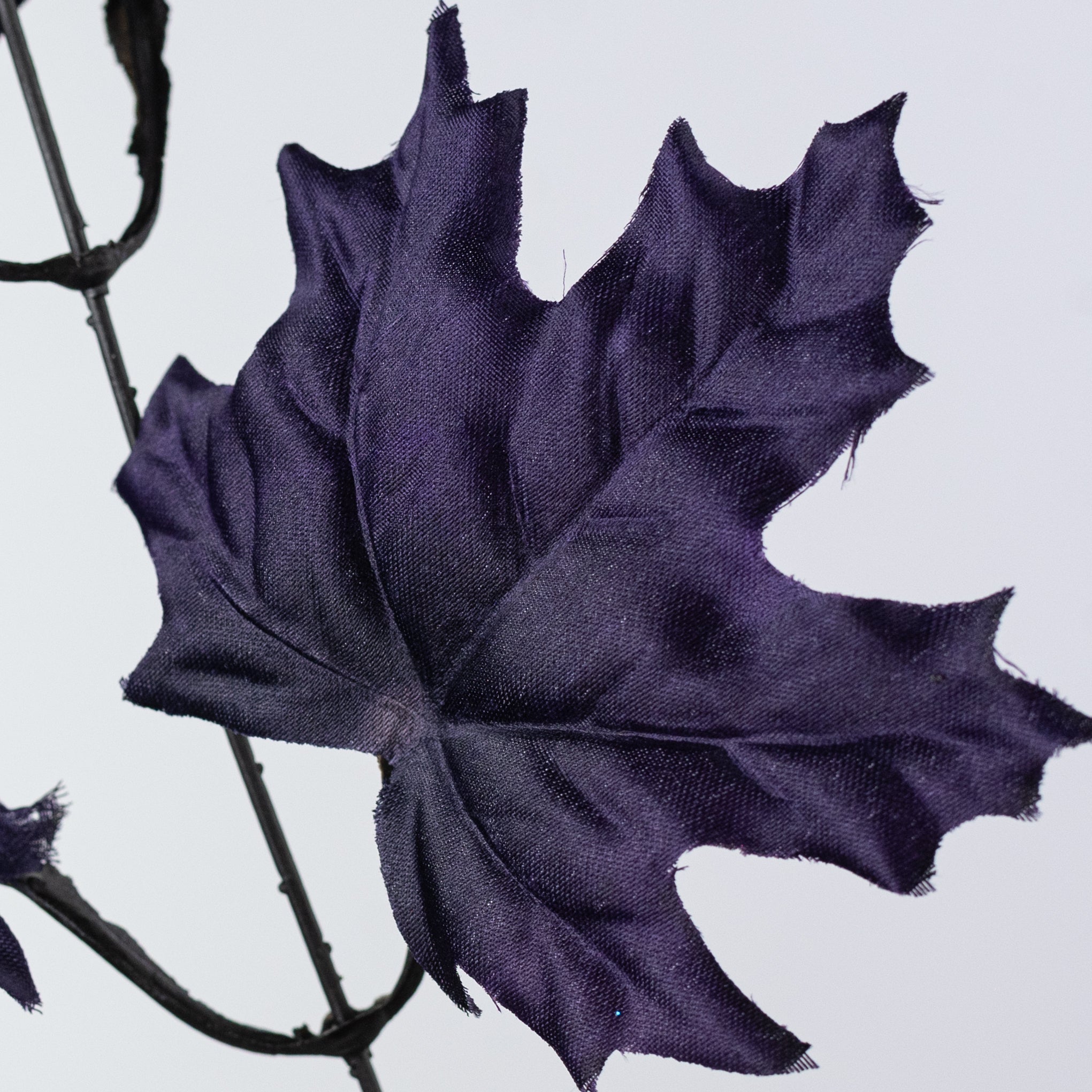 20" Maple Leaves Bush: Dark Purple (12 Stem)