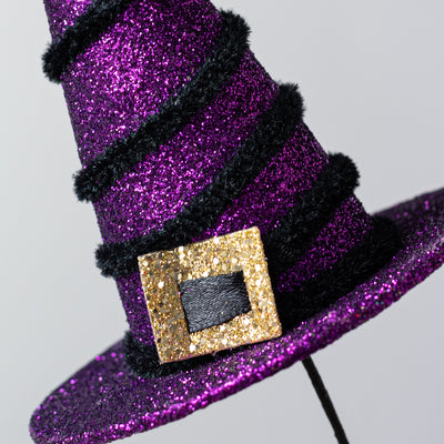 28" Witch Hats Spray: Purple