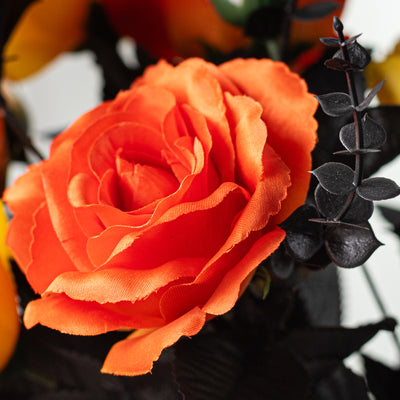 17" Rose Bush: Candy Corn Hues (12 Stem)