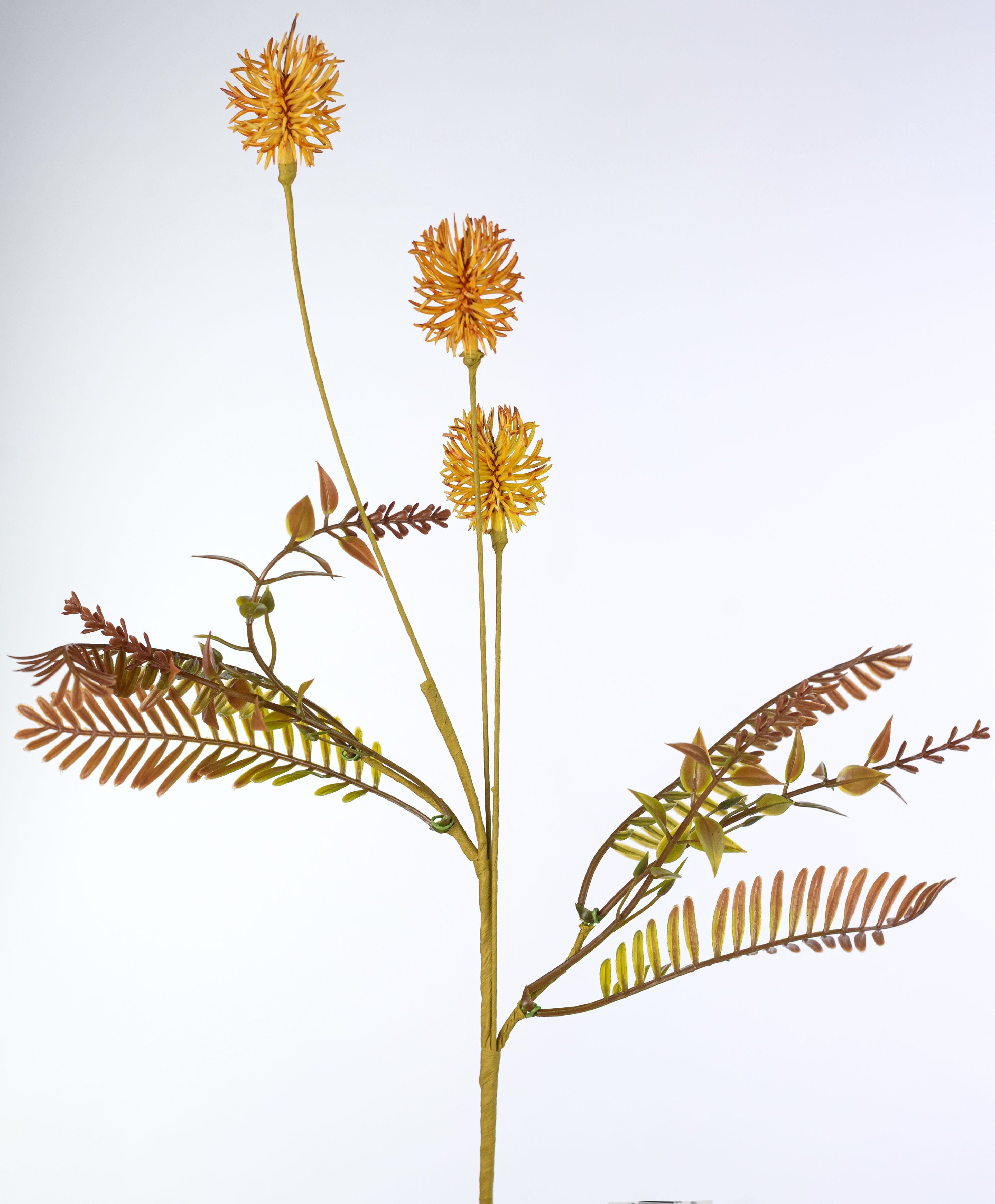 20" Autumn Wildflower Filler Bush: Orange Yellow
