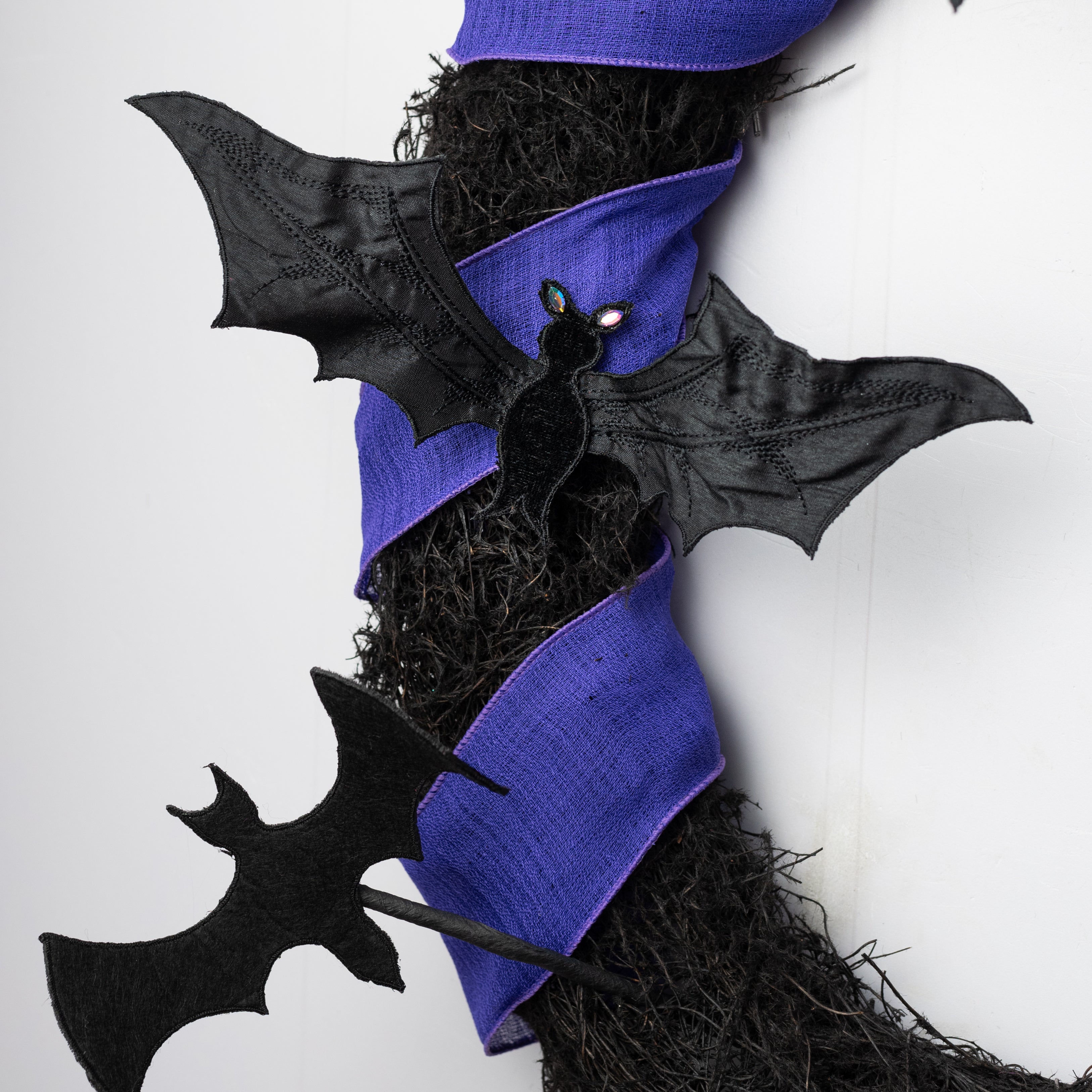 [D Stevens] 11" Dupioni Flying Bat Clip