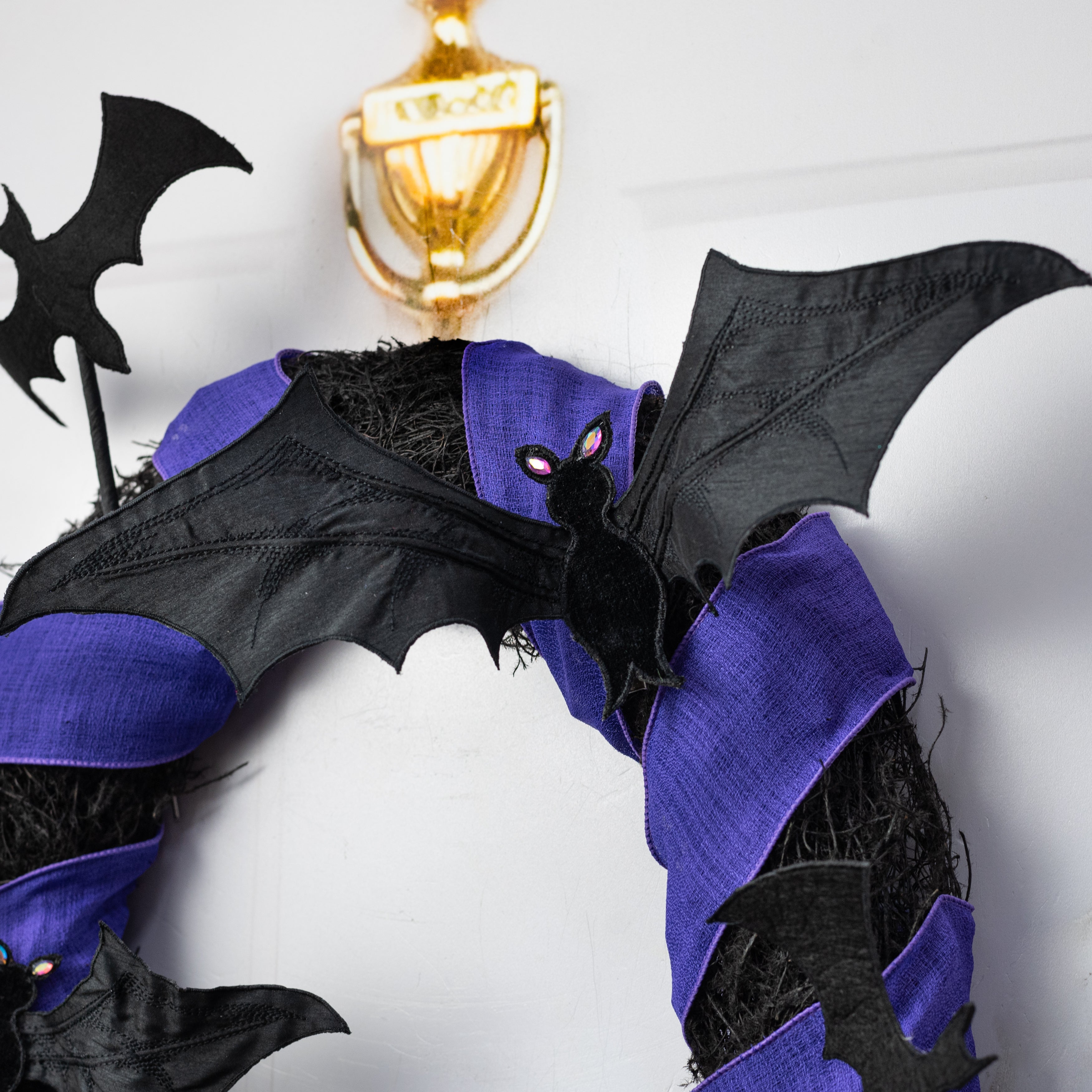 [D Stevens] 15" Dupioni Flying Bat Clip