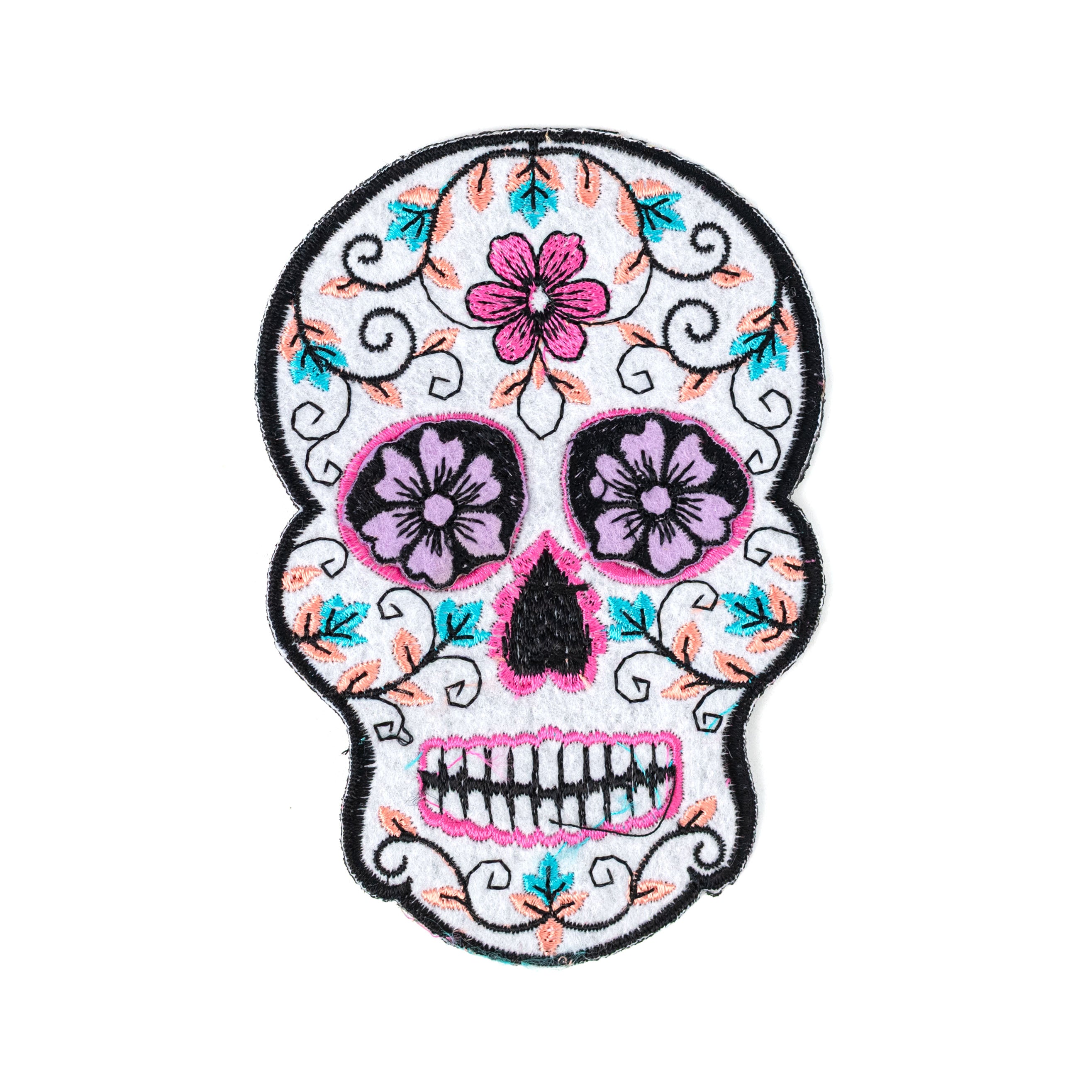 [D Stevens] 5.5" Felt Day of the Dead Skull Clip