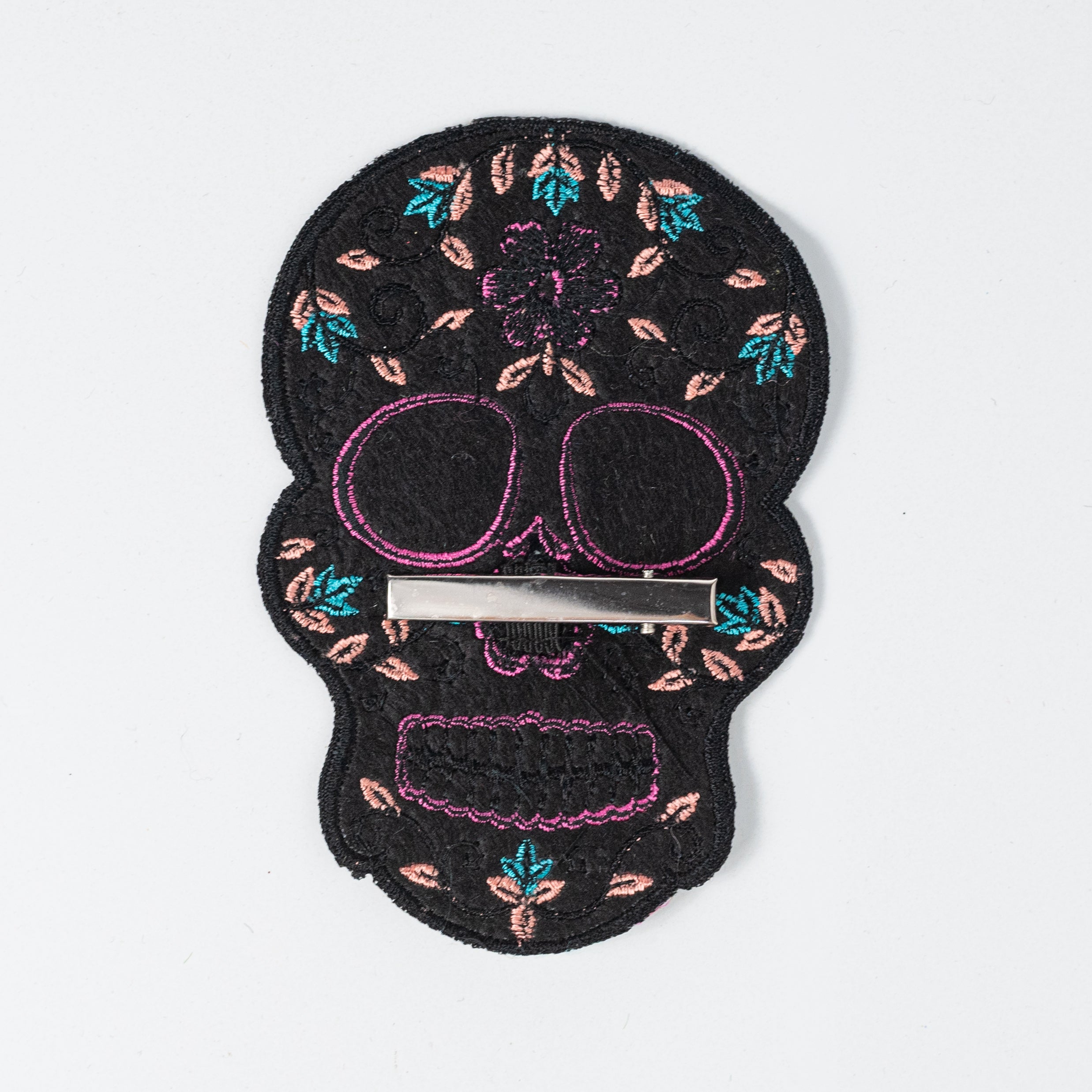 [D Stevens] 5.5" Felt Day of the Dead Skull Clip
