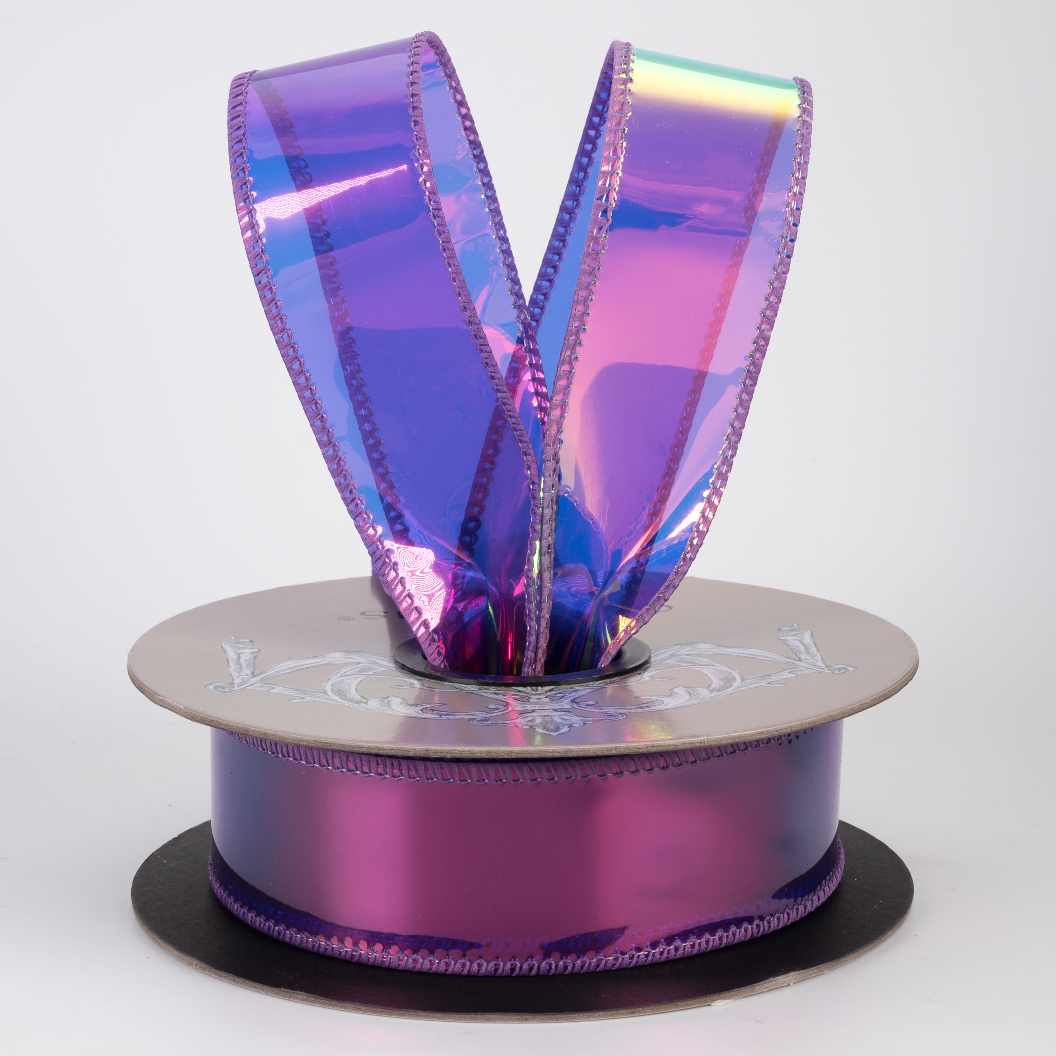 [D Stevens] 1.5" PVC Jelly Bean Ribbon: Iridescent Venturous Violet (10 Yards)